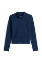 Tommy Hilfiger longsleeve dziecięcy z bawełną KG0KG08802.9BYA granatowy AW25