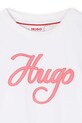 DÍVKA Kojenecké tričko s dlouhým rukávem HUGO G00492.102.108 bílá