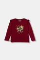 Guess longsleeve niemowlęcy z elastanem bordowy A5BI01.J1314.9BYA