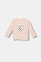 Guess longsleeve niemowlęcy bawełna różowy A5BI03.J1314.9BYA