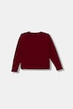 Dětské tričko s dlouhým rukávem Guess J5BI01.J1314.9BYA burgundské AW25