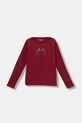 Guess longsleeve dziecięcy z elastanem bordowy J5BI03.J1314.9BYA