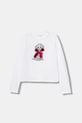 Detské tričko s dlhým rukávom Guess nášivka biela J5BI09.J1314.9BYA
