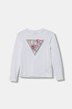 Дитячий лонгслів Guess аплікація білий J5BI13.J1314.9BYA