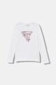 Guess longsleeve dziecięcy z elastanem biały J5BI31.J1314.9BYA