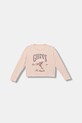 Guess longsleeve dziecięcy bawełna różowy J5BI33.J1314.9BYA