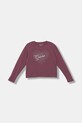 Guess longsleeve dziecięcy z elastanem bordowy J5BI35.J1314.9BYA