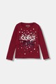 Guess longsleeve dziecięcy z elastanem bordowy K5BI00.J1314.9BYA