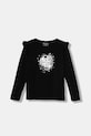 Guess longsleeve dziecięcy nadruk czarny K5BI02.J1314.9BYA