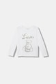 Guess longsleeve dziecięcy aplikacja biały K5BI03.J1314.9BYA