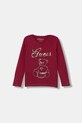 Guess longsleeve dziecięcy aplikacja bordowy K5BI03.J1314.9BYA