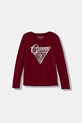 Guess longsleeve copii imprimeu burgundia K5BI06.J1314.9BYA