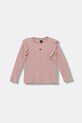 Guess longsleeve dziecięcy wzorzyste różowy K5BI15.K0670.9BYA