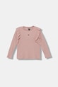 Детский лонгслив Guess с эластаном розовый K5BI15.K0670.9BYA