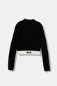 Elisabetta Franchi sweter dziecięcy EFMA173.C.FL040 czarny AW25