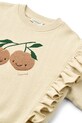 Dziewczynka Liewood bluza bawełniana dziecięca Marcella Placement Sweatshirt LW20081.9BYA beżowy