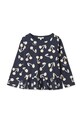 Liewood longsleeve bawełniany dziecięcy Margit Printed Longsleeve T-shirt wzorzyste granatowy LW20212.9BYA