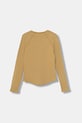 Pinko longsleeve dziecięcy KFTS017.C.JE012 beżowy AW25