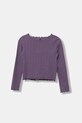 Dječja majica dugih rukava United Colors of Benetton 3KIEC10Q9.G.seasonal ljubičasta AW25