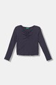 United Colors of Benetton longsleeve dziecięcy z elastanem szary 3KIEC10Q9.G.seasonal