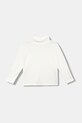 United Colors of Benetton longsleeve dziecięcy z elastanem biały 3P4ZG200D.P.Reprop.9BYA
