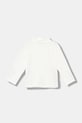 United Colors of Benetton longsleeve dziecięcy 3P4ZG200D.P.Reprop.9BYA biały AW25