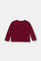 United Colors of Benetton longsleeve bawełniany dziecięcy 35RYG10K7.P.seasonal bordowy AW25