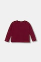 Dětské bavlněné tričko s dlouhým rukávem United Colors of Benetton 35RYG10K7.P.seasonal burgundské AW25