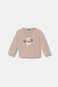 United Colors of Benetton longsleeve bawełniany dziecięcy nadruk różowy 3I1XG10K8.P.seasonal