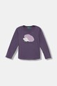 United Colors of Benetton longsleeve bawełniany dziecięcy nadruk fioletowy 3I1XG10K8.P.seasonal