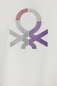 Dziewczynka United Colors of Benetton longsleeve bawełniany dziecięcy 3I9WC10JR.G.reproposed biały