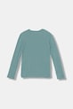 Dětské bavlněné tričko s dlouhým rukávem United Colors of Benetton 3I9WC10Q2.G.seasonal tyrkysová AW25