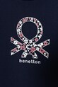 Dziewczynka United Colors of Benetton longsleeve bawełniany dziecięcy 3I9WC10Q2.G.seasonal granatowy