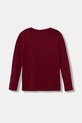 United Colors of Benetton longsleeve bawełniany dziecięcy 3I9WC10Q2.G.seasonal bordowy AW25
