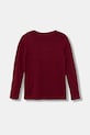 Dětské bavlněné tričko s dlouhým rukávem United Colors of Benetton 3I9WC10Q2.G.seasonal burgundské AW25