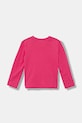 Dětské bavlněné tričko s dlouhým rukávem United Colors of Benetton 3I9WG10JS.P.seasonal růžová AW25