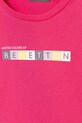 Dziewczynka United Colors of Benetton longsleeve bawełniany dziecięcy 3I9WG10JS.P.seasonal różowy