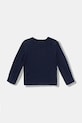 Dětské bavlněné tričko s dlouhým rukávem United Colors of Benetton 3I9WG10JS.P.seasonal námořnická modř AW25
