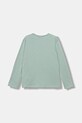 Detská bavlnená košeľa s dlhým rukávom United Colors of Benetton 35RYC10Q7.G.seasonal tyrkysová AW25