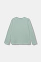 United Colors of Benetton longsleeve din bumbac pentru copii 35RYC10Q7.G.seasonal turcoaz AW25