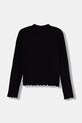 United Colors of Benetton longsleeve copii 3F1AC203O.G.reproposed negru AW25