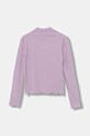 Дитячий лонгслів United Colors of Benetton 3F1AC203O.G.Season.9BYA фіолетовий AW25