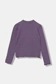 Detské tričko s dlhým rukávom United Colors of Benetton 3F1AC203O.G.Season.9BYA fialová AW25