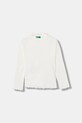 Дитячий лонгслів United Colors of Benetton з еластаном білий 3F1AG10JT.P.seasonal