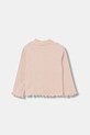 Detské tričko s dlhým rukávom United Colors of Benetton 3F1AG10JT.P.seasonal ružová AW25