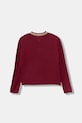 Дитячий бавовняний лонгслів United Colors of Benetton 3I1XC400E.G.seasonal бордо AW25