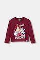 Дитячий бавовняний лонгслів United Colors of Benetton бавовна бордо 3I1XG10KI.P.seasonal