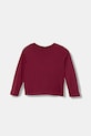 Дитячий бавовняний лонгслів United Colors of Benetton 3I1XG10KI.P.seasonal бордо AW25