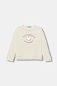 Otroška bombažna majica z dolgimi rokavi United Colors of Benetton Bombaž bež 3I1XG10KL.P.seasonal