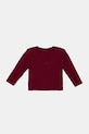 Дитячий бавовняний лонгслів United Colors of Benetton 3I1XG10KL.P.seasonal бордо AW25